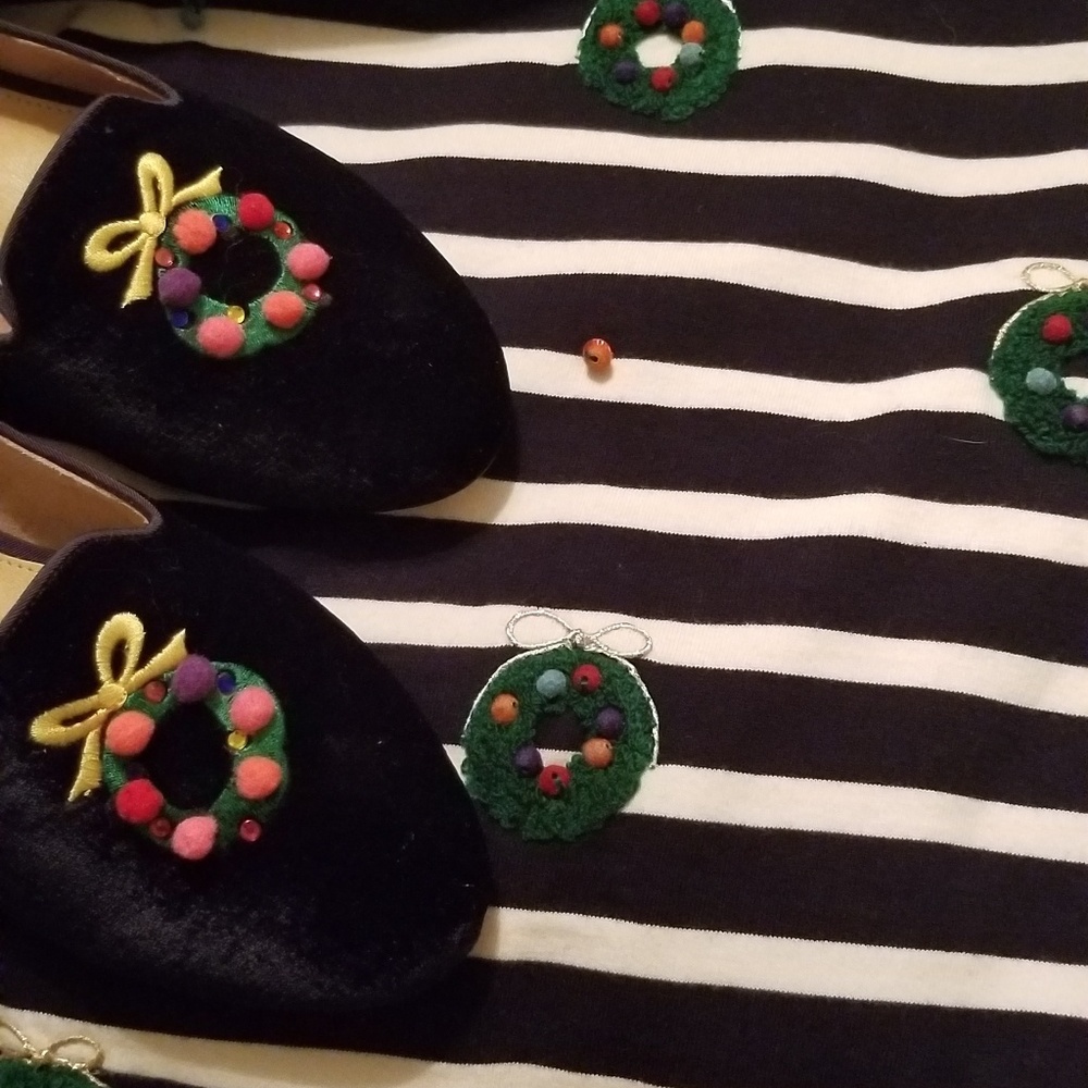Talbots christmas shoes and shirt